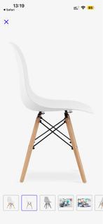 Set van 6 mooie, witte kuipstoelen, Huis en Inrichting, Ophalen, Modern / Zweeds, Wit, Zo goed als nieuw