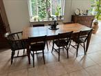 Antieke tafel met 7 stoelen., Ophalen
