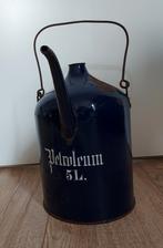 Blauw emaille petroleum kan, Ophalen of Verzenden