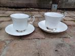 2 Royal Albert Chantilly kopjes & bijhorende schoteltjes, Ophalen of Verzenden
