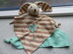 Dubbele knuffeldoek konijn badstof kop merk Eltern Hape, Kinderen en Baby's, Speelgoed | Knuffels en Pluche, Ophalen of Verzenden