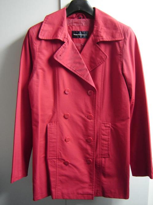 Trenchcoat kleur rood zgan, Kleding | Dames, Jassen | Zomer, Zo goed als nieuw, Maat 38/40 (M), Rood, Ophalen of Verzenden