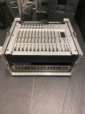 Behringer MX2004A + MDX2200 + Alesis Nanoverb in flightcase beschikbaar voor biedingen