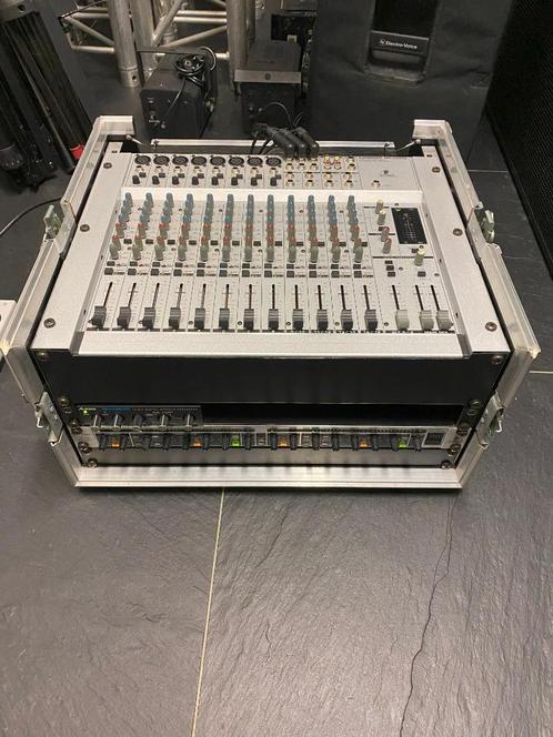 Behringer MX2004A + MDX2200 + Alesis Nanoverb in flightcase, Muziek en Instrumenten, Mengpanelen, Gebruikt, 10 tot 20 kanalen