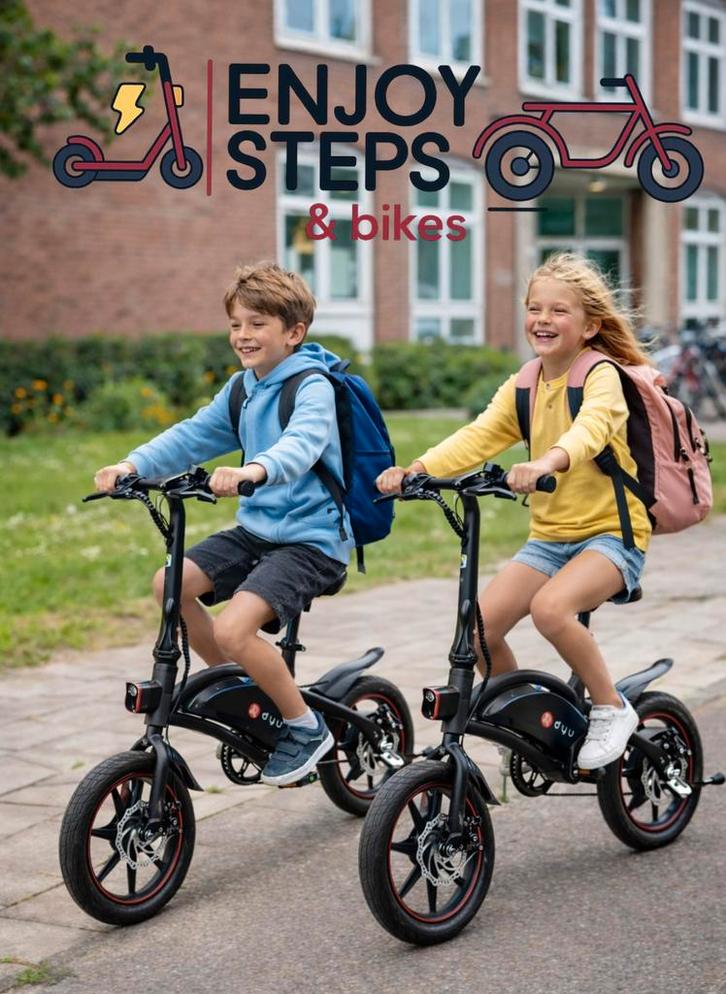 ACTIE! Nieuwe Dyu D3F E-bike 14inch 25kmh Met of Zonder Gas, Fietsen en Brommers, Fietsen | Vouwfietsen, Nieuw, Overige merken
