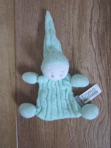 Tiamo Collection mintgroen (3x) in kabelsteek gebreid popje beschikbaar voor biedingen