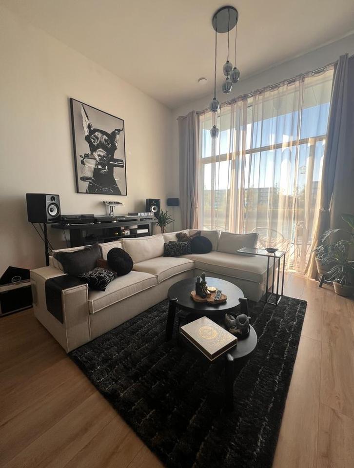 Woood hoekbank beige Thomas, Huis en Inrichting, Banken | Bankstellen, Zo goed als nieuw, Hoekbank, Vierpersoons of meer, 250 tot 300 cm