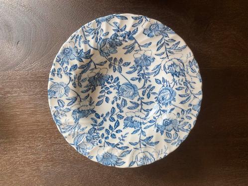 Vintage Engelse Delfts blauwe diepe borden | set van 8, Antiek en Kunst, Antiek | Servies compleet, Ophalen of Verzenden