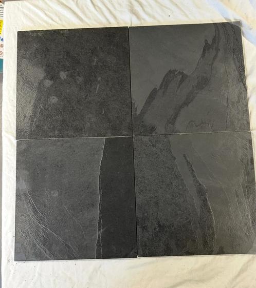Brazilaans black slate leisteen tegels 30x30 cm *stuntprijs*, Doe-het-zelf en Verbouw, Tegels, Zo goed als nieuw, Vloertegels