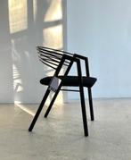Setprijs 4 vintage stoelen opnieuw bekleed, Ophalen, Gebruikt, Zwart, Twee