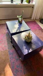 Bijzet tafels verrijdbare 2x, Huis en Inrichting, Ophalen, Gebruikt, 50 tot 100 cm, Minder dan 50 cm