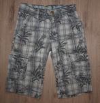 Geruite Korte Broek met Blaadjes Print (116), Kinderen en Baby's, Kinderkleding | Maat 116, Broek, Gebruikt, Europe Kids, Ophalen of Verzenden