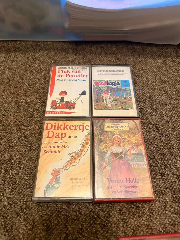 Sprookjes Cassettebandjes voor Kinderen, Cd's en Dvd's, Cassettebandjes, Gebruikt, Voorbespeeld, Kinderen en Jeugd, 2 t/m 25 bandjes