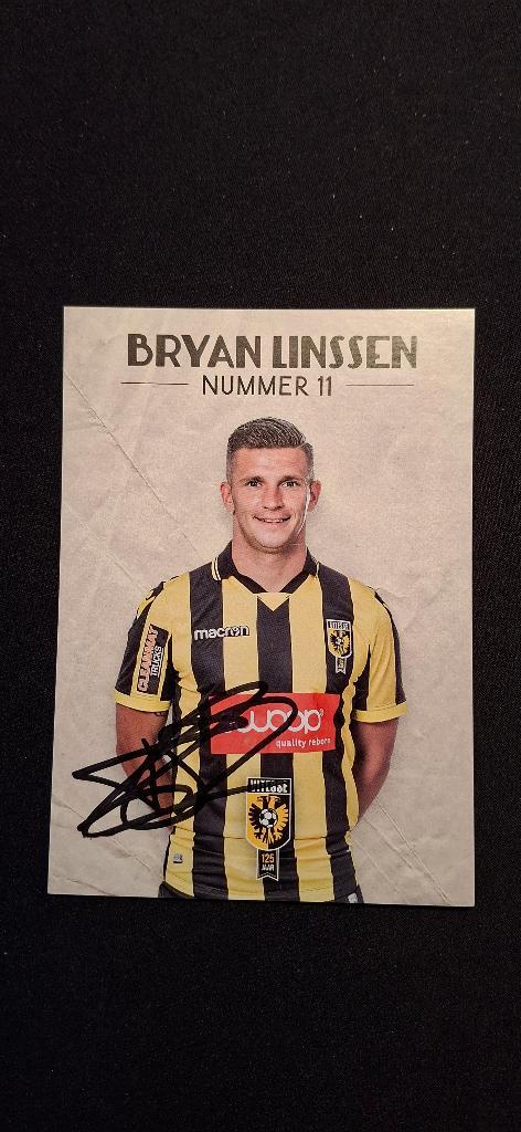 Spelerskaart met handtekening; Bryan Linssen #2 Vitesse, Verzamelen, Sportartikelen en Voetbal, Nieuw, Spelerskaart, Vitesse, Verzenden