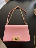 Furla Poederroze Leren Tas, Sieraden, Tassen en Uiterlijk, Tassen | Damestassen, Ophalen of Verzenden, Zo goed als nieuw, Roze