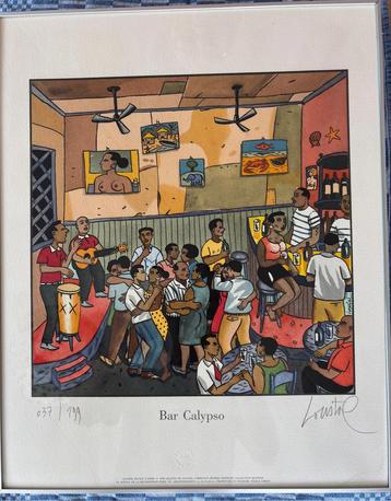 Jacques de Loustal - Bar Calypso - Gesigneerde Estampe 037/1 beschikbaar voor biedingen
