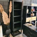 Zwart Eiken/Smokeglas 210 cm Kast Juhar van PTMD, Ophalen, Ptmd, 200 cm of meer, .