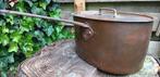 Antieke Franse koperen kookpot DAUBIERE. Zeer zwaar! (K39), Ophalen of Verzenden, Koper