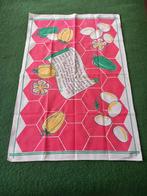 vintage textiel overdoek handdoek theedoek met Frans recept, Antiek en Kunst, Ophalen