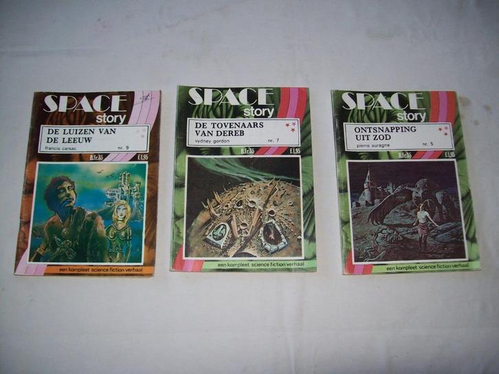 science fiction: 3x Space story, tijdschrift, Boeken, Science fiction, Gelezen, Ophalen of Verzenden