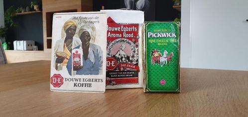 D.E. Douwe Egberts verzamel set, Koffie , Thee , Vloeipapier, Verzamelen, Merken en Reclamevoorwerpen, Ophalen of Verzenden