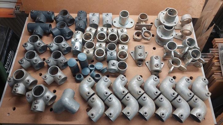 👉 Steigerbuis koppelingen 48mm -  Veel!, Doe-het-zelf en Verbouw, IJzerwaren en Bevestigingsmiddelen, Zo goed als nieuw, Overige typen