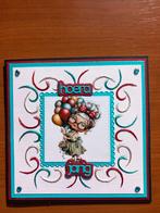 Kaart vrouw verjaardag hoera jarig geborduurd 468 = 2,00, Ophalen of Verzenden, Nieuw, Overige thema's