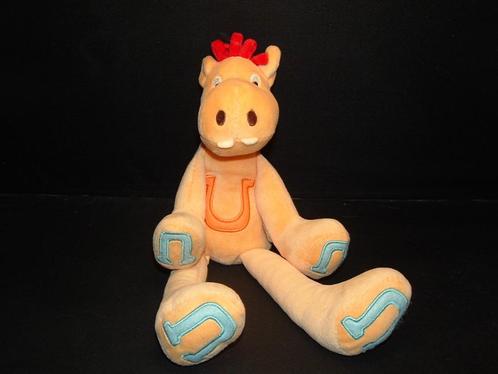OILILY PAARD HEDDLES HORSE VELOURS GEEL MET RODE VELOURS LUS, Kinderen en Baby's, Speelgoed | Knuffels en Pluche, Nieuw, Paard
