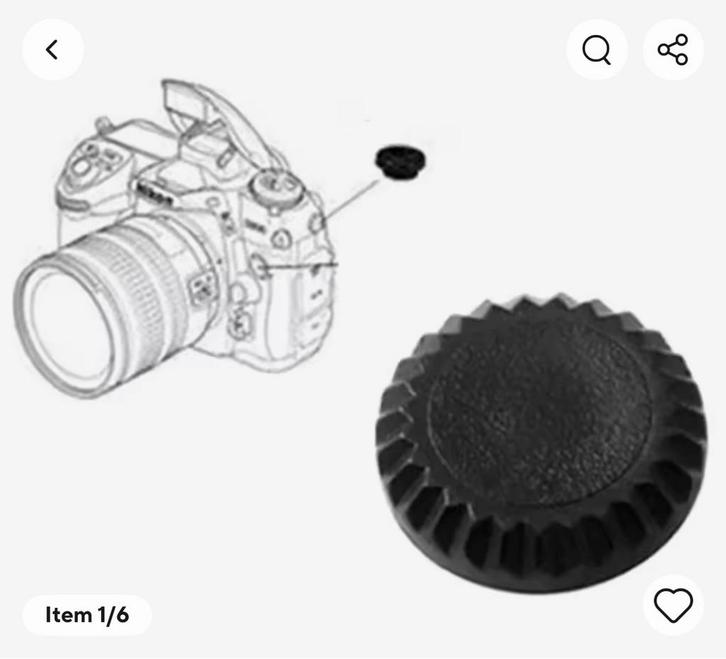 Dopje van flitscontact voor diverse analoge Nikon camera’s, Audio, Tv en Foto, Fotografie | Filters, Nieuw, Ophalen of Verzenden