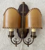 Wandschemerlamp, Minder dan 50 cm, Metaal, Vintage, Ophalen of Verzenden