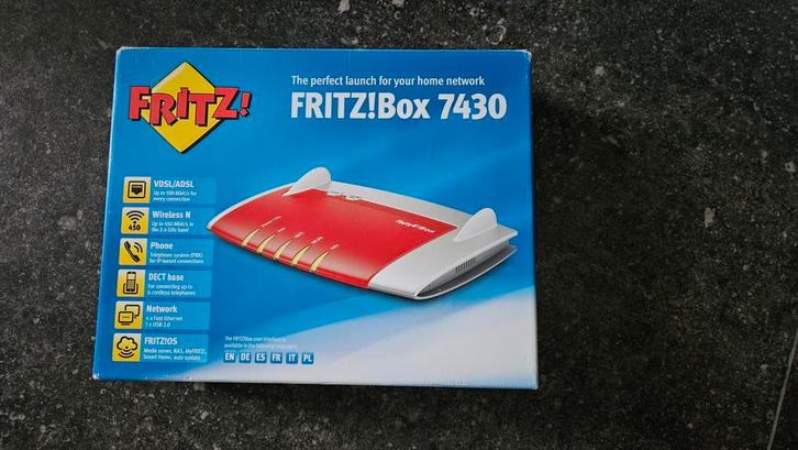FRITZ! FRITZ!Box 7430, Computers en Software, Netwerk switches, Zo goed als nieuw, Ophalen of Verzenden