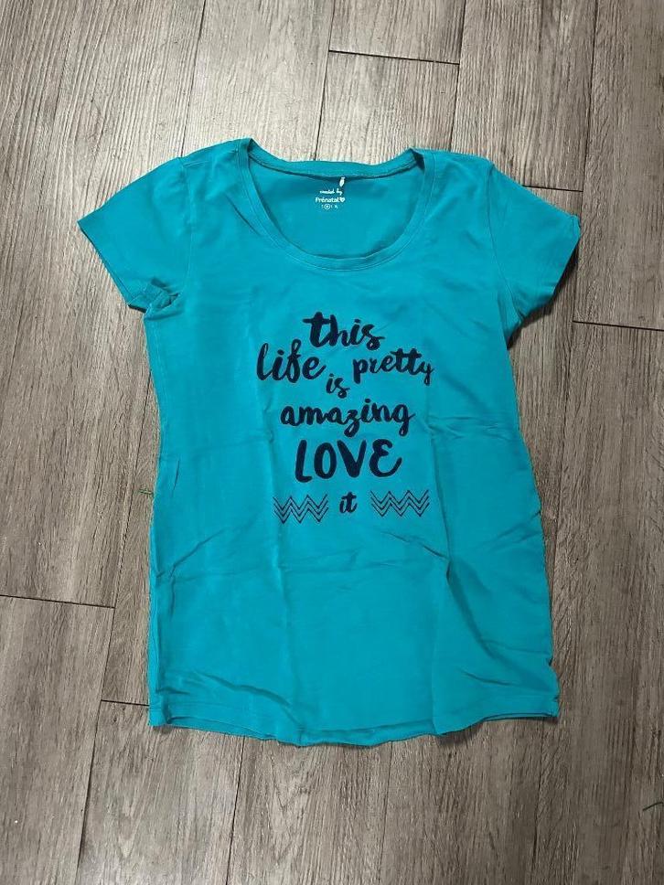 Zwangerschapsshirt Prenatal maat M, Kleding | Dames, Positiekleding, Zo goed als nieuw, Shirt of Top, Maat 38/40 (M), Blauw, Ophalen of Verzenden