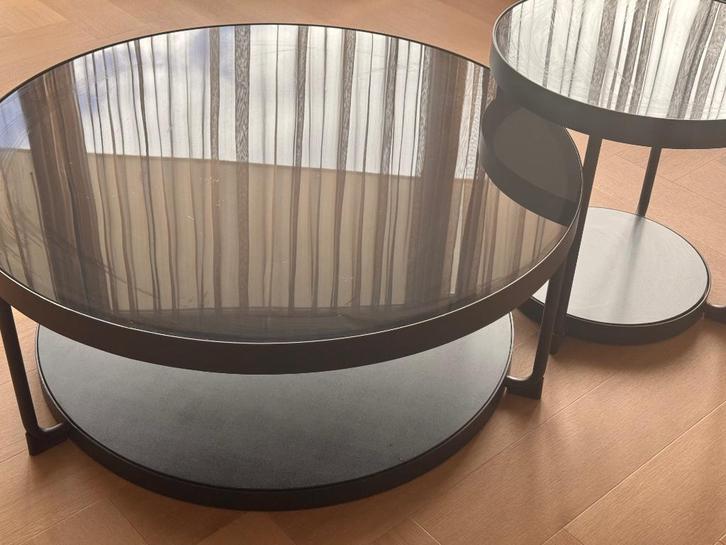 Ikea Salontafels Frötorp, Huis en Inrichting, Tafels | Salontafels, Gebruikt, Minder dan 50 cm, 50 tot 100 cm, 50 tot 100 cm, Rond