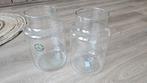 2x Vaas - 30 cm hoog, Overige kleuren, Ophalen of Verzenden, Minder dan 50 cm, Glas