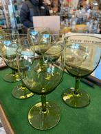 Prachtige glazen groen glas Andries Copie Leerdam midden 20e, Ophalen of Verzenden