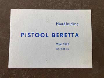 Neder. Voorschrift Politie Pistool Beretta model 950B 6,35mm beschikbaar voor biedingen