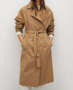 Mango FORMIGA oversized trenchcoat beige/light brown maat S, Maat 38/40 (M), Mango, Beige, Nieuw