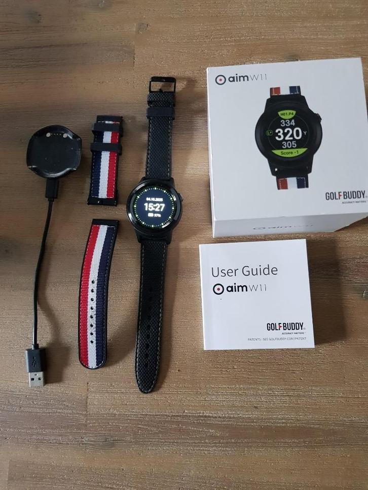 GOLFBUDDY W11 GPS MET AUTOMATISCHE HOLE HERKENNING, Sport en Fitness, Golf, Zo goed als nieuw, Overige typen, Verzenden