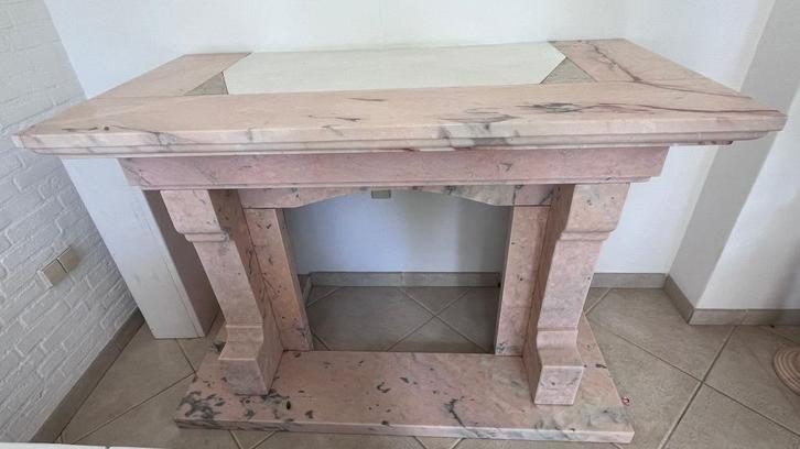 Exclusieve marmeren schouw in roze tinten NOOIT GEBRUIKT, Huis en Inrichting, Haarden, Nieuw, Overige soorten, Ophalen