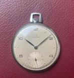 Omega zakhorloge ref. 1122 caliber 37.5T1 circa 1947 vintage, Sieraden, Tassen en Uiterlijk, Horloges | Antiek, Zakhorloge, Staal
