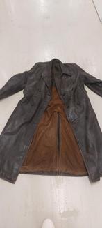 Lange leren solex jas maat L/XL, Ophalen of Verzenden, Gedragen, Bruin