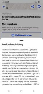 Gezocht: laminaat van kronotex oak light., Ophalen of Verzenden