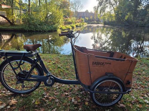 Bakfiets Babboe Curve Elektrisch - Perfect voor Familie!, Fietsen en Brommers, Fietsen | Bakfietsen, Gebruikt, Overige merken