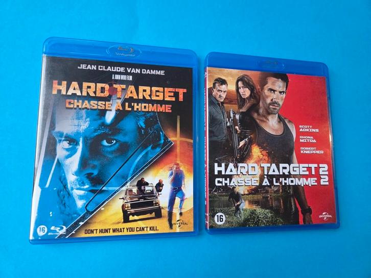 Hard Target 1 & 2, Cd's en Dvd's, Blu-ray, Zo goed als nieuw, Actie, Ophalen of Verzenden