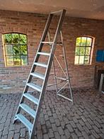 Zeer degelijke Alga Aluminium trap/ klustrap/ bordestrap!, Doe-het-zelf en Verbouw, Ladders en Trappen, Ophalen, Gebruikt, Trap