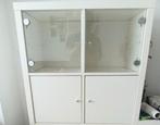 2x kallax inzet glazen vitrine deuren, Huis en Inrichting, Ophalen, Zo goed als nieuw, Vierkant, Glas