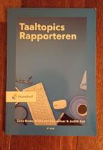 Taaltopics Rapporteren - Cees Braas, Boeken, Ophalen of Verzenden, Gelezen, HBO, Cees Braas, Rinke van Couwelaar & Judith Kat