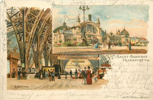 (379-163-015) Frankfurt a M Hauptbahnhof, Verzamelen, Ansichtkaarten | Buitenland, Duitsland, Verzenden