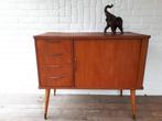 Vintage kastje dressoir lowboard Deense stijl teak jaren 60., Huis en Inrichting, Kasten | Dressoirs, Ophalen, Gebruikt, Teakhout