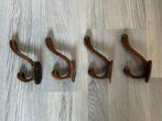 Vintage kapstokhaken / wandhaken - 4 stuks, Huis en Inrichting, Woonaccessoires | Kapstokken, Gebruikt, Wandhaken, Ophalen of Verzenden